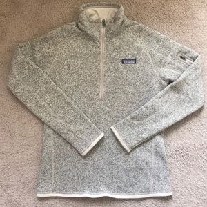 Patagonia better sweater 1/4 zip in pelican